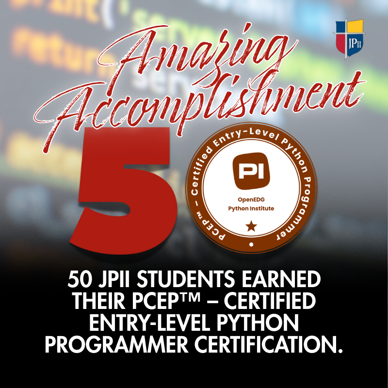 50 JPII Students Earn PCEP 2025